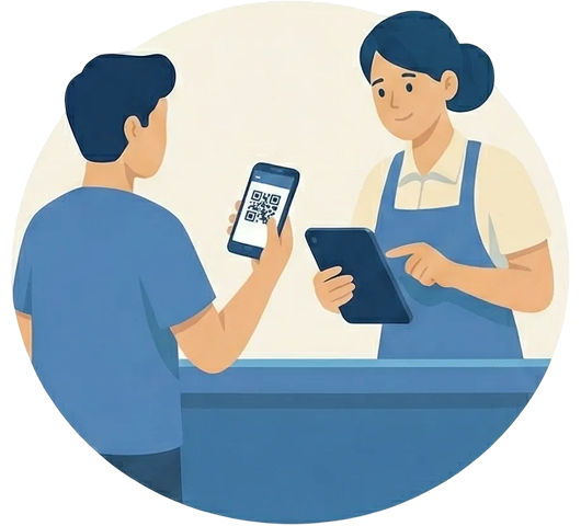 Enter the purchase amount and add points
